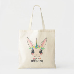 Bunny Unicorn Tote Bag Tygkasse