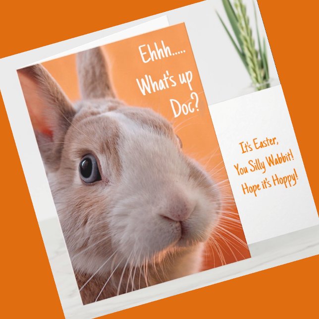 Bunny, vad är upp Doc? Fånig Wabbit Påsk Card Kort (Skapare uppladdad)