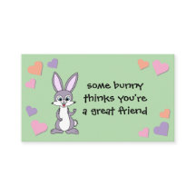 Bunny Valentine Card med kuvert