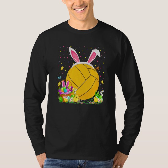 Bunny Vatten Polo Påskägg Hunt Vatten Polo Påsk T Shirt (Framsida)