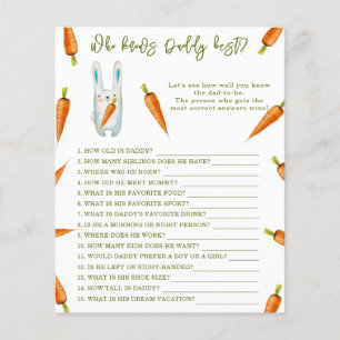 Bunny - Vem vet pappa bäst om babyduschen