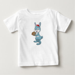 Bunny vid Baseball med baskiska handskar T Shirt