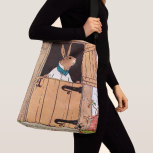 bunny vid dörrutskriften axelväska