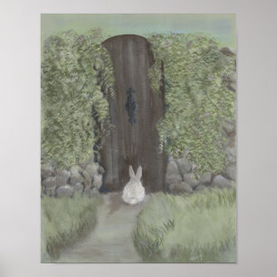 Bunny vid Grind - Skriv ut Poster