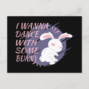 Bunny vill dansa med Dance Partner-vykort Vykort