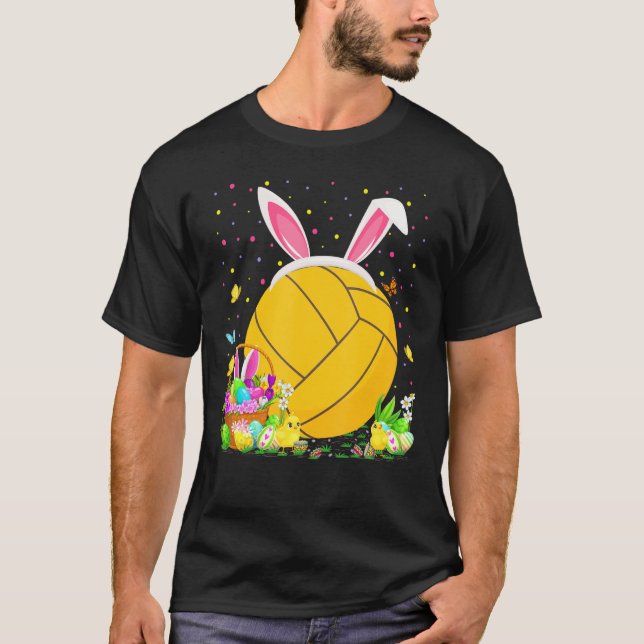 Bunny Water Polo Easter Egg Hunt  Water Polo Easte T Shirt (Framsida)
