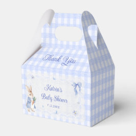 Bunny Whimsical Rabbit Blue Baby Shower Presentaskar