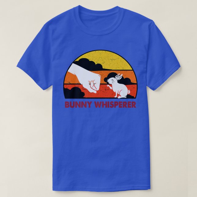 Bunny Whisperer Rabbit pappa Far Rabbit Whisper T Shirt (Design framsida)