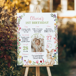 Bunny Wildbloms första år Foto Milestone Poster