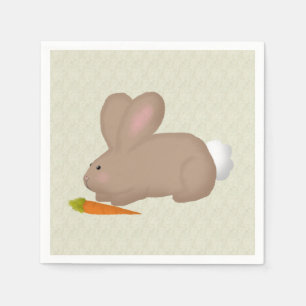 Bunny With Carrot Pappersservett