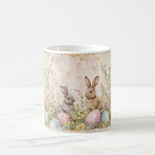Bunny Wonderland Treasures: Blommigt Fantasy Editi Kaffemugg