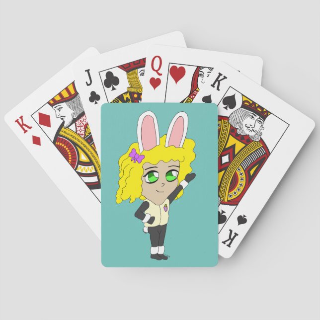 bunnygirl chibi casinokort (Baksidan)