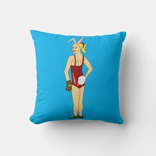 bunnygirl dekorativ kudde (Framsida)