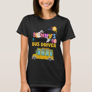 Bunnys favoritchaufför i Buss, Lycklig Bunnys Buss T Shirt