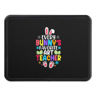 Bunnys lärare, Påsk, färgbelagd design Dragkroksskydd