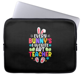 Bunnys lärare, Påsk, färgbelagd design Laptop Fodral