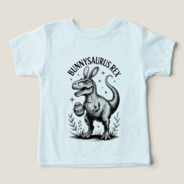 Bunnysaurus Påsk Barn T-Shirt Dino Kanin Baby