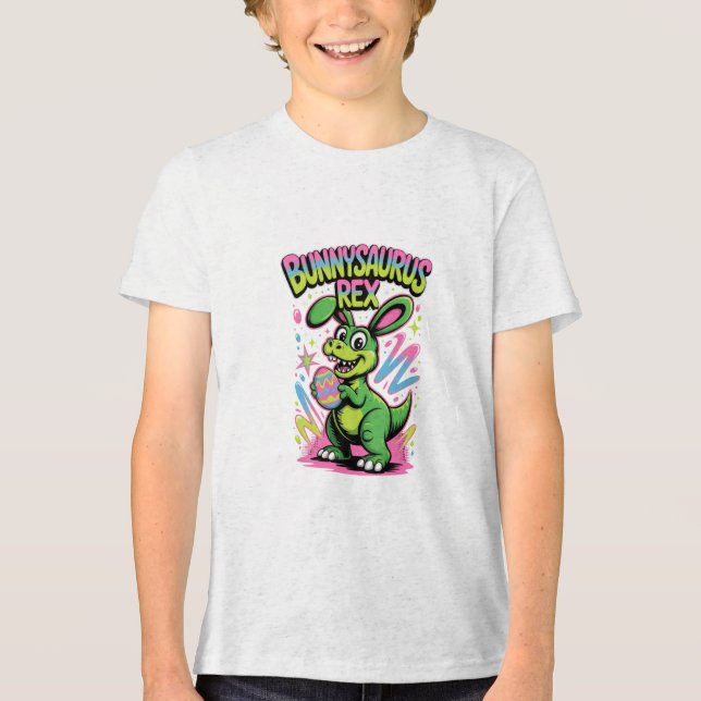 Bunnysaurus Påsk Dino Kanin Hybrid Barn Tröja (Framsida)