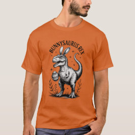 Bunnysaurus Påsk Herrtröja Dino Kanin Humor T Shirt