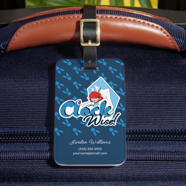 Bunnyx | Clock Wise! Bagagebricka (Framsida Insitu 2)