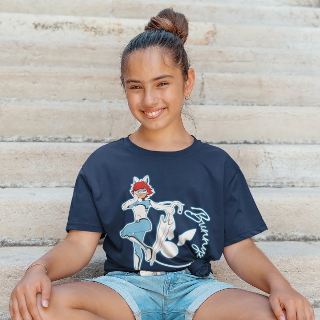 Bunnyx-grafik T Shirt (Girl wearing t-shirt)