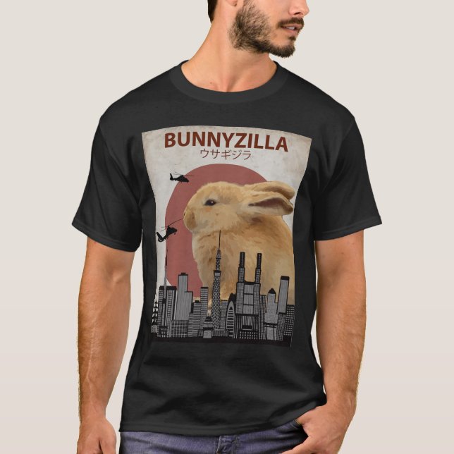 Bunnzilla Kanin T Shirt (Framsida)