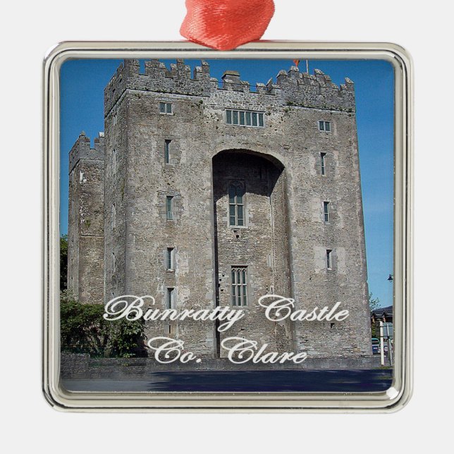 Bunratty Castle, Irish, Ireland, Irish Julgransprydnad Metall (Framsidan)