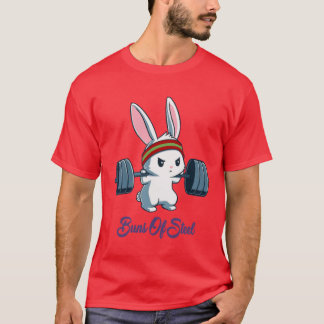 Buns Of Steel Fitness Kanin Kanin Älskare Gym Trän T Shirt