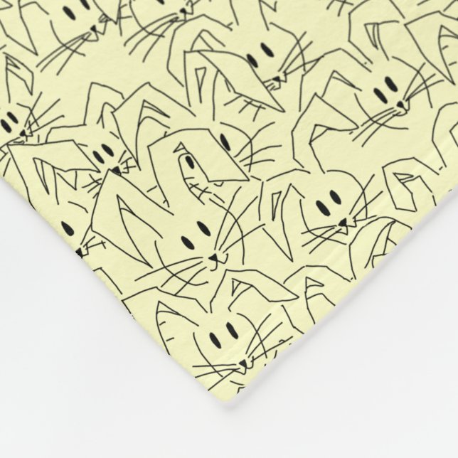 Bunschar på gulten - sömlös mönster. fleecefilt (Hörn)