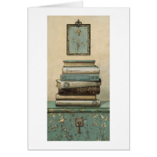 bunt av bokar hälsningskort