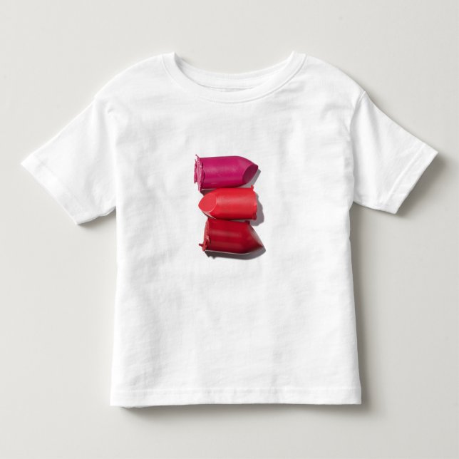 Bunt av bruten läppstift tee shirt (Framsida)