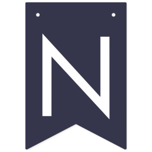 BUNT-bröllopsfest för marin blå blommigt i Elfenbe Vimplar