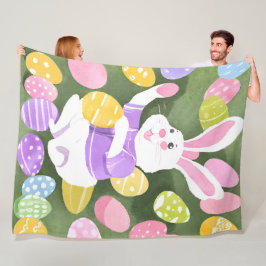 bunt med påskägg fleecefilt