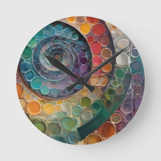 bunt und modern, Dekokissen Rund Klocka