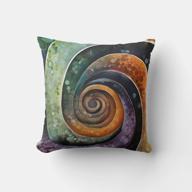bunt und modern, design mit Spirale Kudde (Framsida)