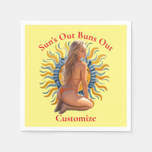 Bunt ut Bikini Beach Girl Thunder_Cove Pappersservett