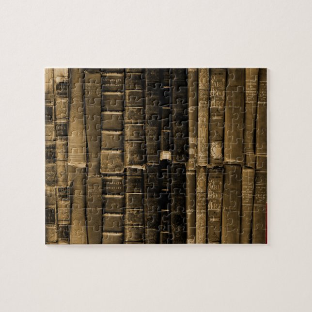 Buntar av bokpussel pussel (Horisontell)