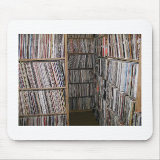 Buntar av vinyler musmatta