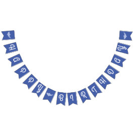 Buntbanderoll baby Shark Grattis på födelsedagen Vimplar