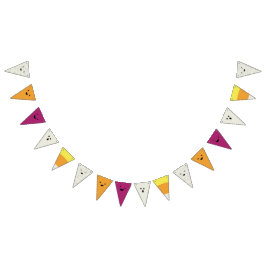 Buntbanderoll för Cute Halloween fest Vimplar