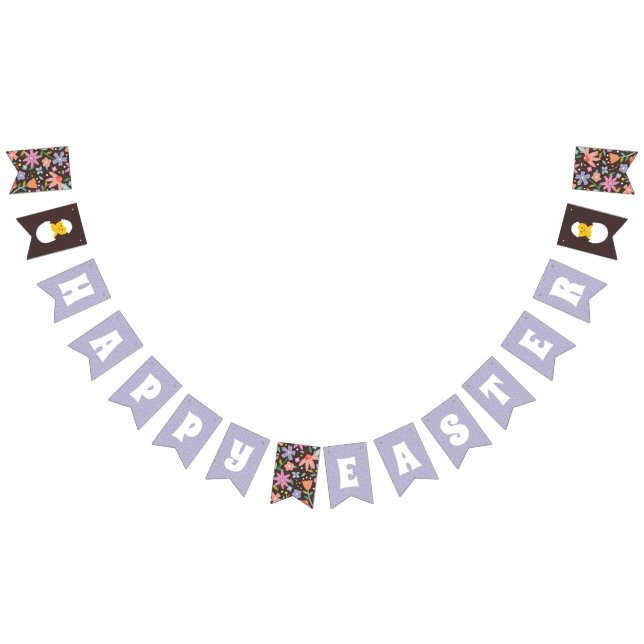 Buntbanderoll i Påsk Party vid kläckningen av Blom Vimplar (Alla)