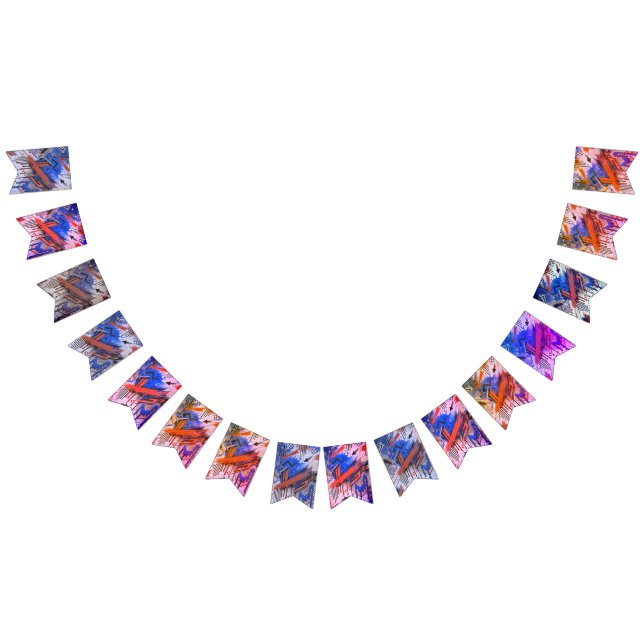 Buntbanderoll Vimplar (Alla)