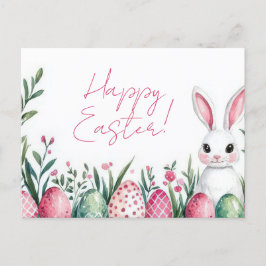 Bunte Aquarell Oster Postkarte mit Ostereiern Vykort