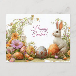 Bunte Aquarell Oster Postkarte mit Ostereiern Vykort