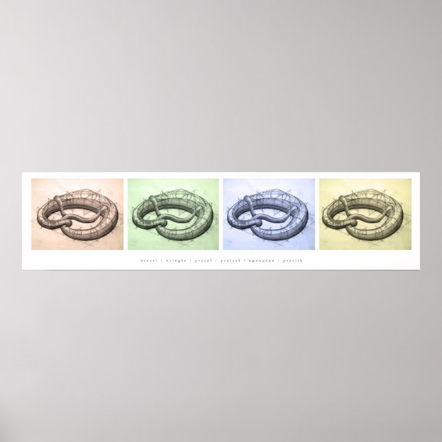 Bunte Brezeln Poster (Framsidan)