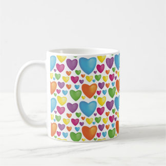 Bunte Herzen Kaffemugg