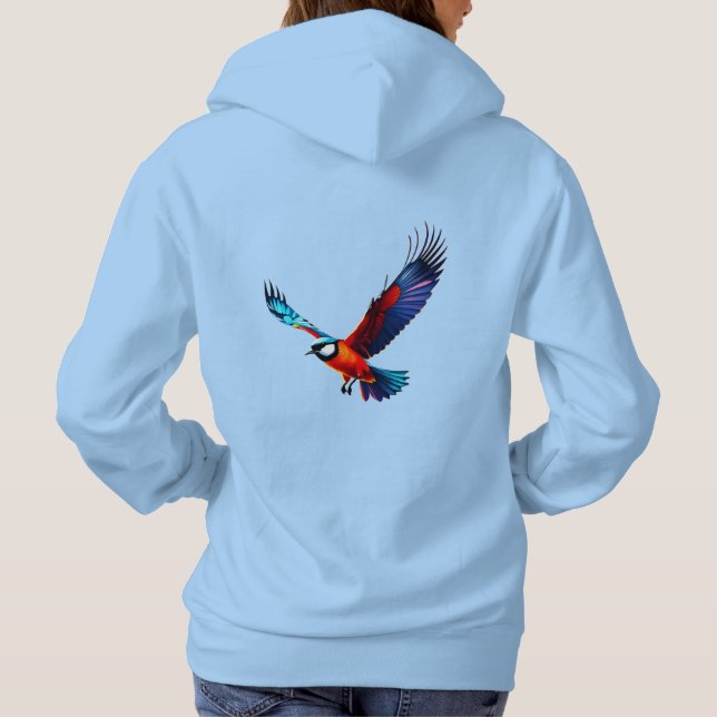Bunte Möwe im Flug T Shirt (Baksida)