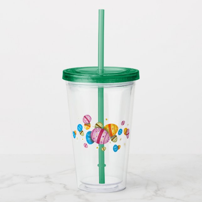 Bunte Ostereier - Easter eggs Take Away Mugg (Framsida)