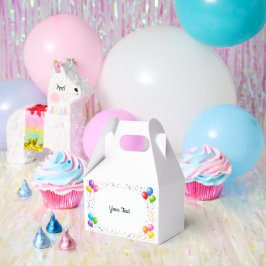 Bunte Party Ballons Konfetti Rahmen Design Presentaskar