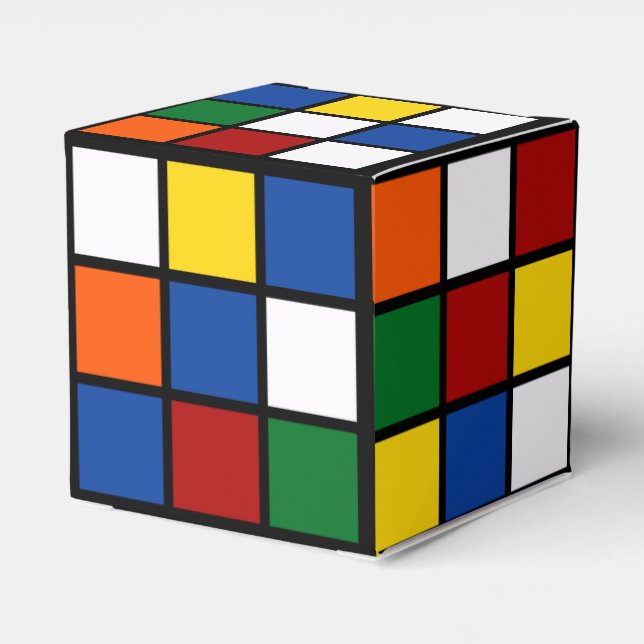 Bunte Quadrate Kubisch Presentaskar (Baksidan Sidan)